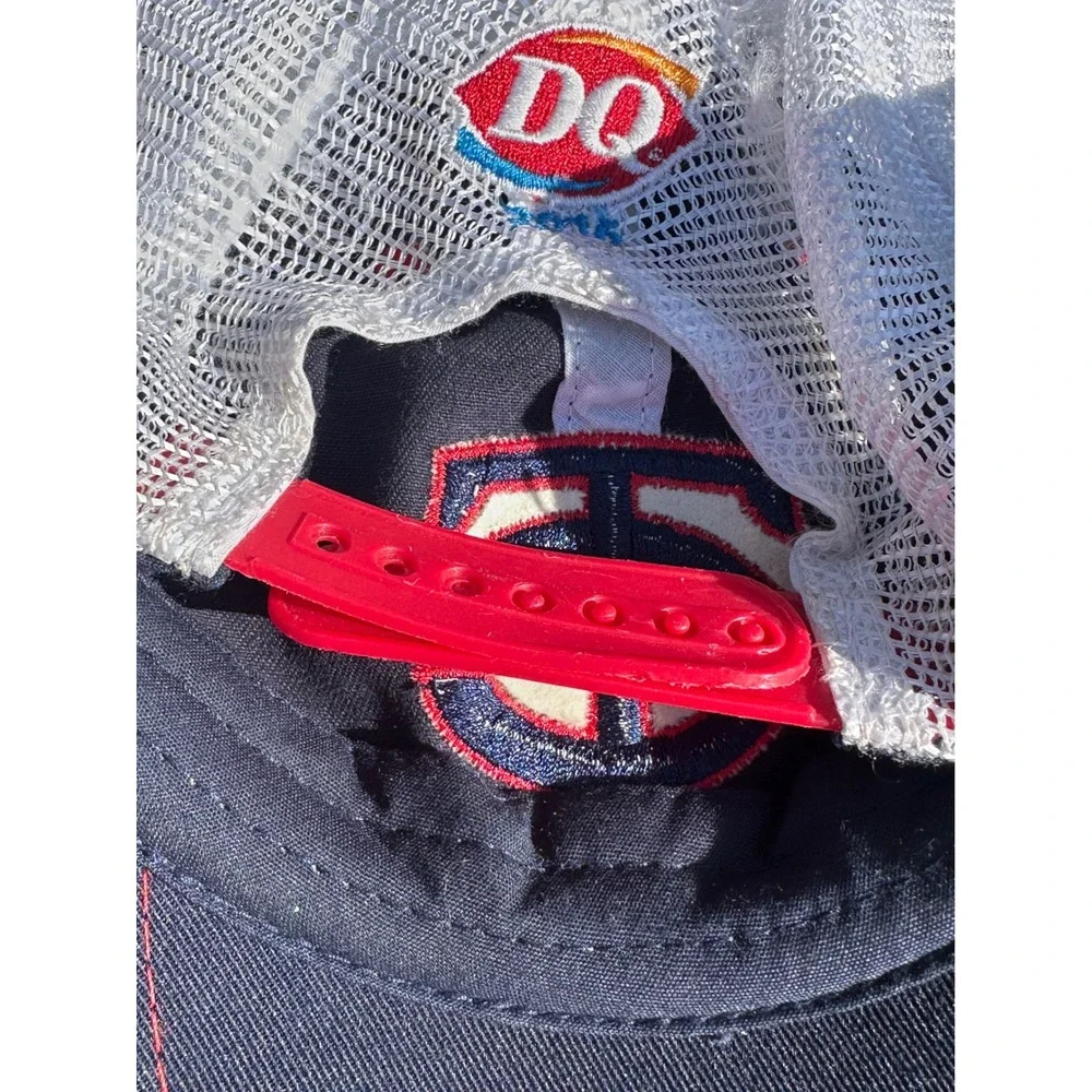 Melonwear Minnesota Twins DQ Trucker Hat Navy White Striped Snapback Cap Mens